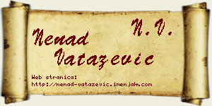 Nenad Vatazević vizit kartica
